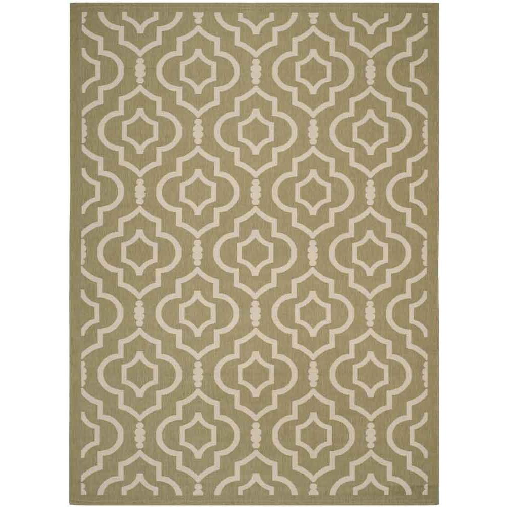 COURTYARD, GREEN / BEIGE, 9' X 12', Area Rug, CY6926-244-9. Picture 1