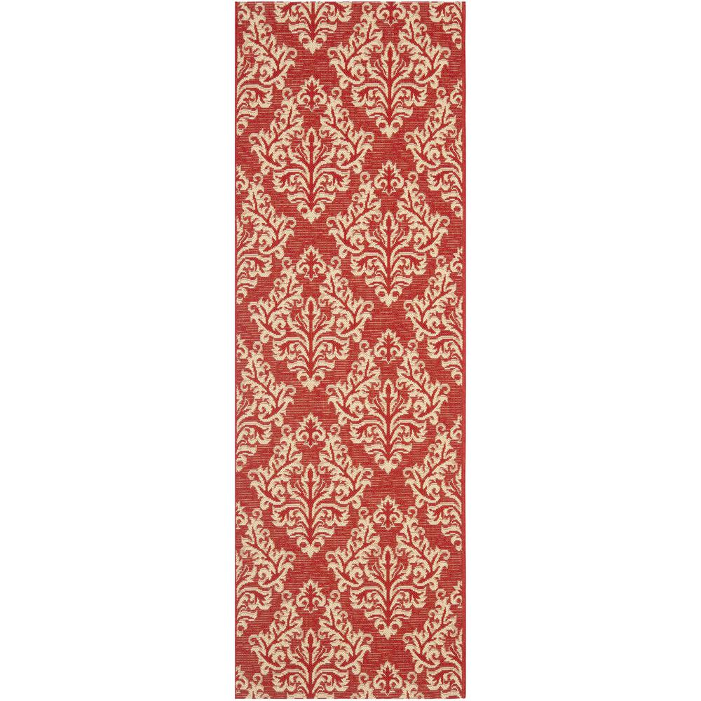 COURTYARD, RED / CREME, 2'-3" X 6'-7", Area Rug, CY6930-28-27. Picture 1