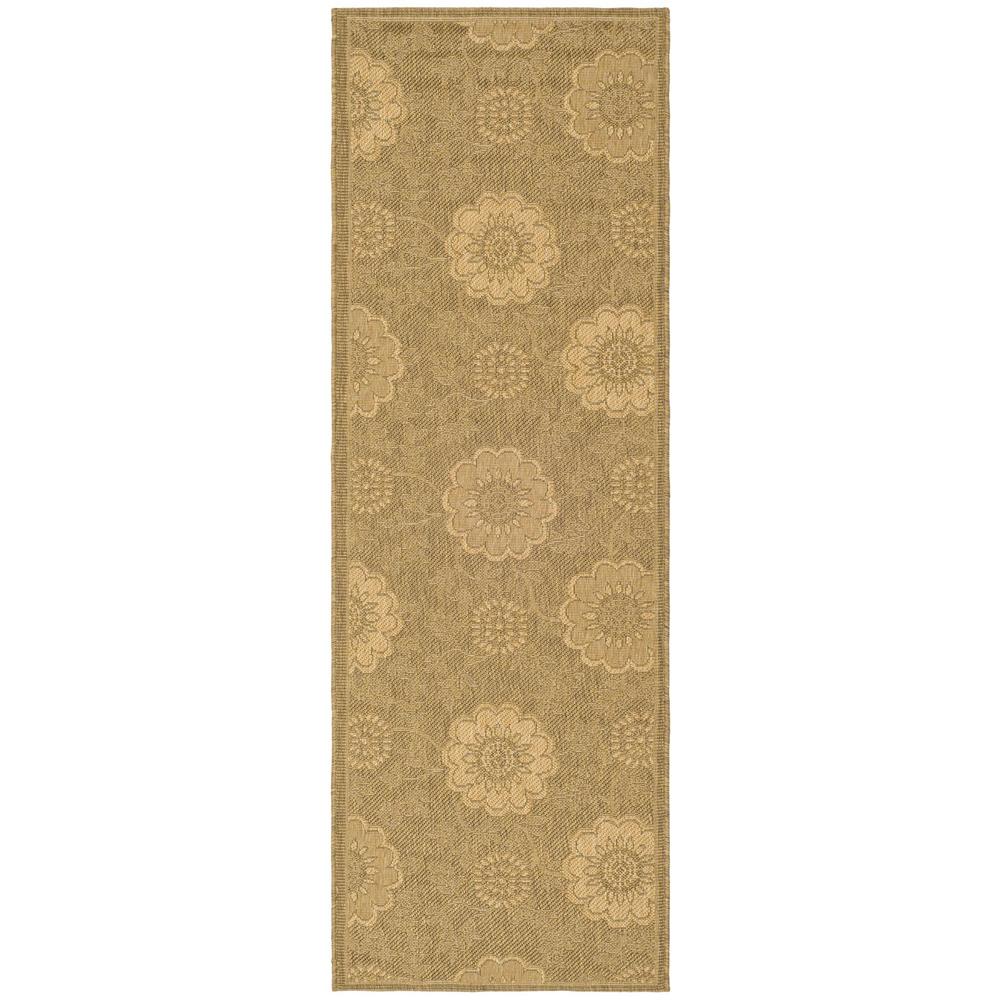 COURTYARD, GOLD / NATURAL, 2'-3" X 6'-7", Area Rug, CY6948-49-27. Picture 1