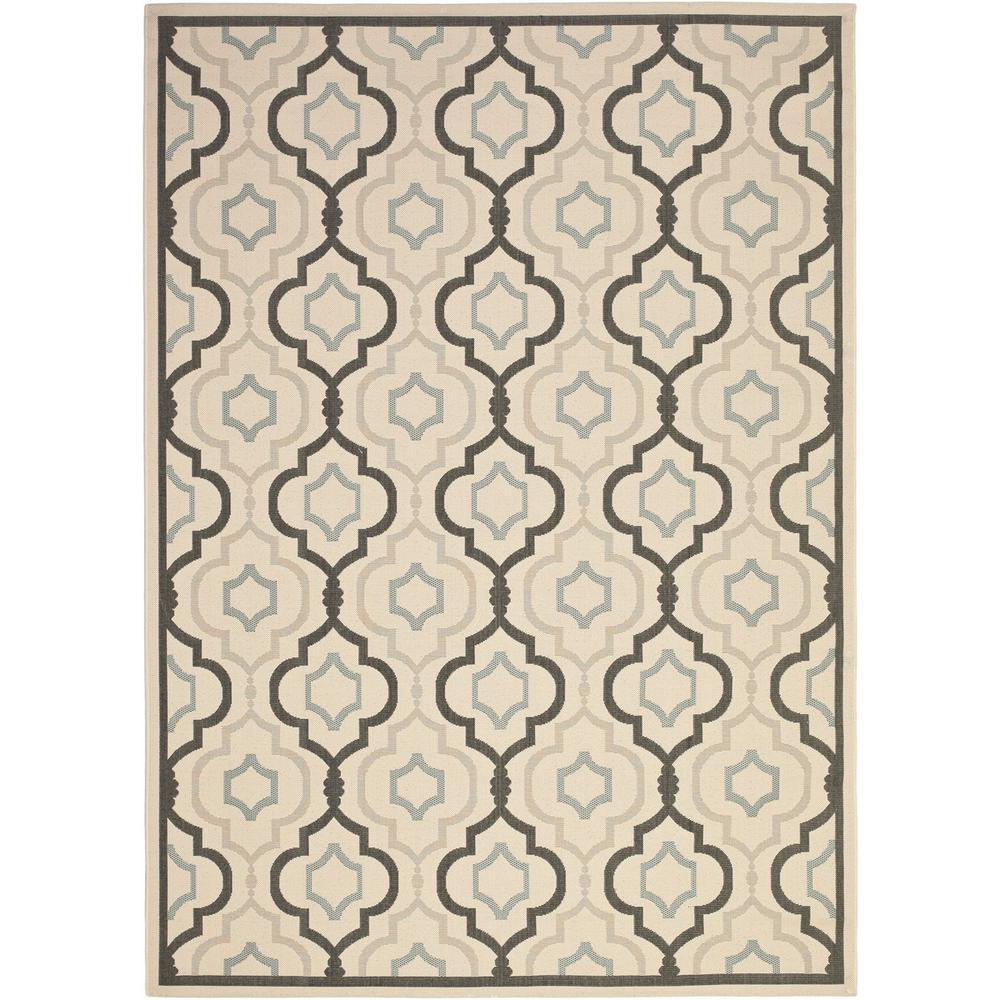 COURTYARD, BEIGE / BLACK, 9' X 12', Area Rug, CY7938-256A18-9. Picture 1