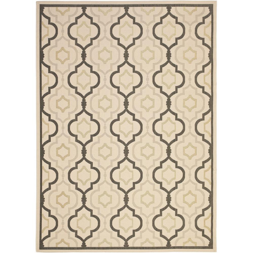 COURTYARD, BEIGE / BLACK, 9' X 12', Area Rug, CY7938-256A21-9. Picture 1