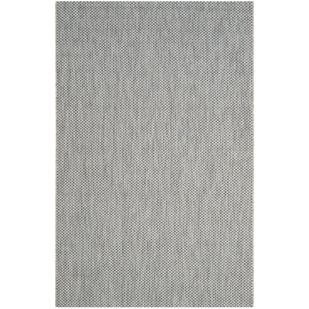COURTYARD, GREY / NAVY, 5'-3" X 7'-7", Area Rug, CY8521-36812-5. Picture 1