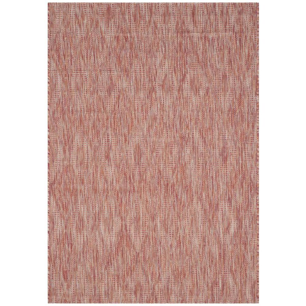 COURTYARD, RED / RED, 6'-7" X 9'-6", Area Rug, CY8522-36522-6. Picture 1