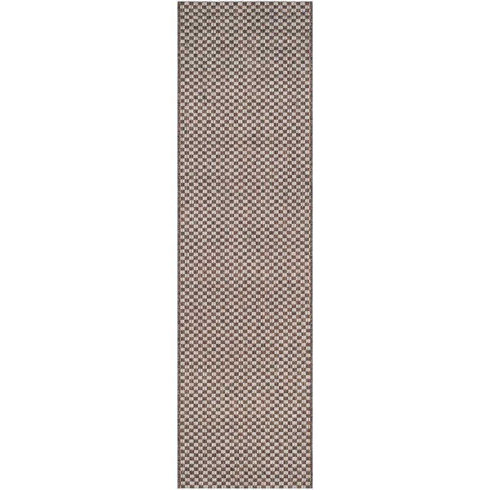 COURTYARD, LIGHT BROWN / LIGHT GREY, 2'-3" X 8', Area Rug. Picture 1