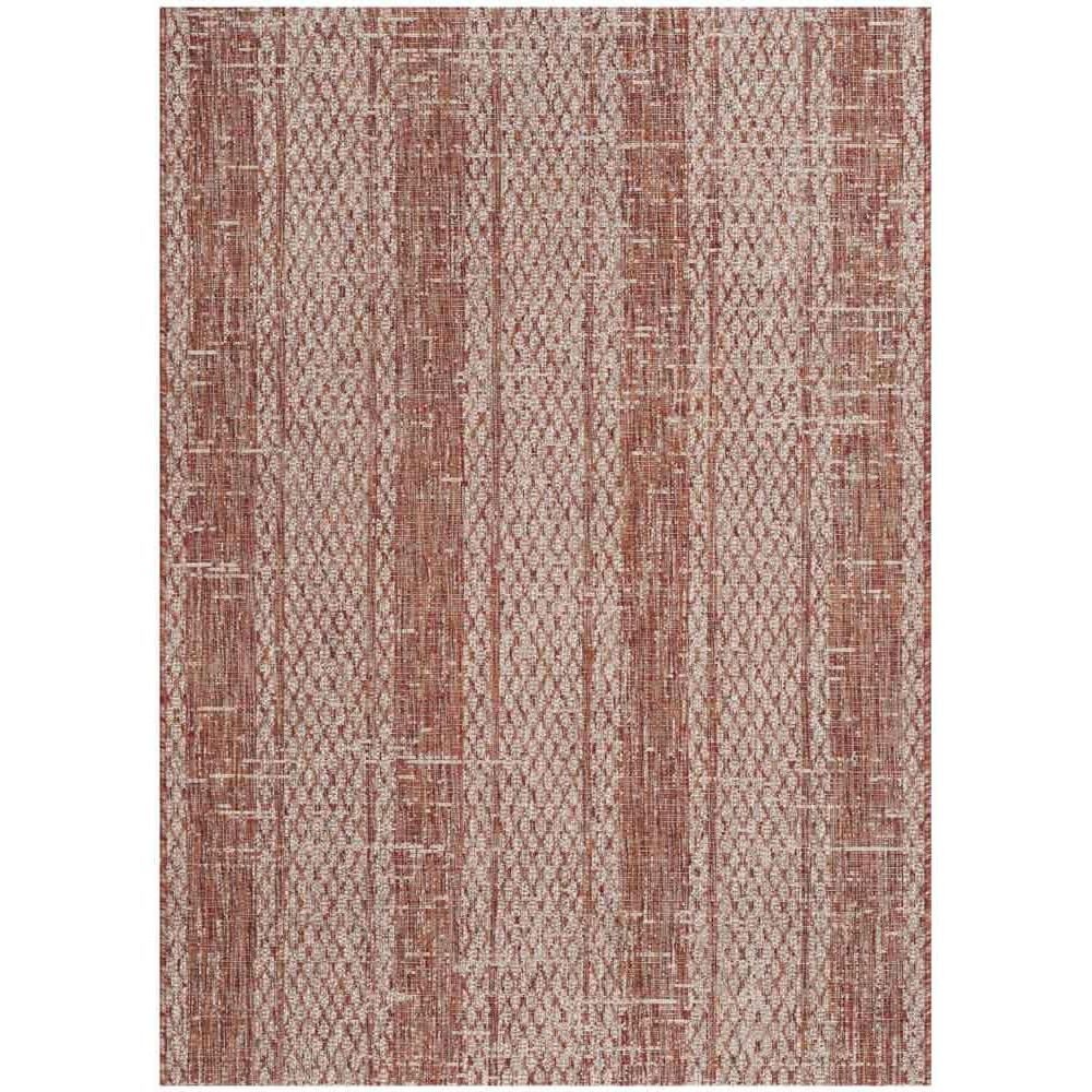 COURTYARD, LIGHT BEIGE / TERRACOTTA, 6'-7" X 9'-6", Area Rug, CY8736-36512-6. Picture 1