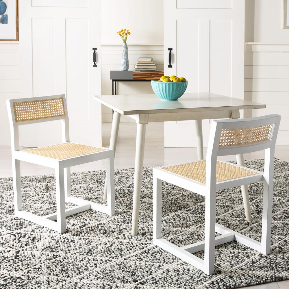 Simone Square Dining Table, White. Picture 4