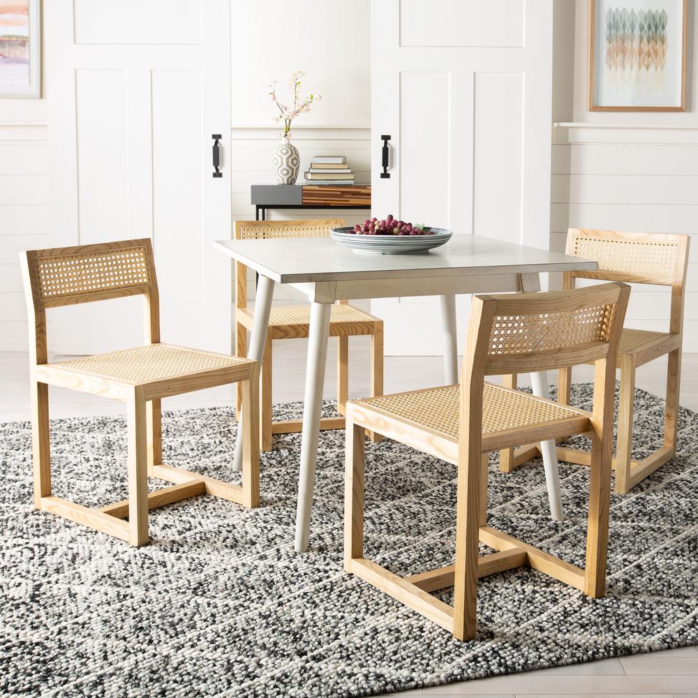 Simone Square Dining Table, White. Picture 7