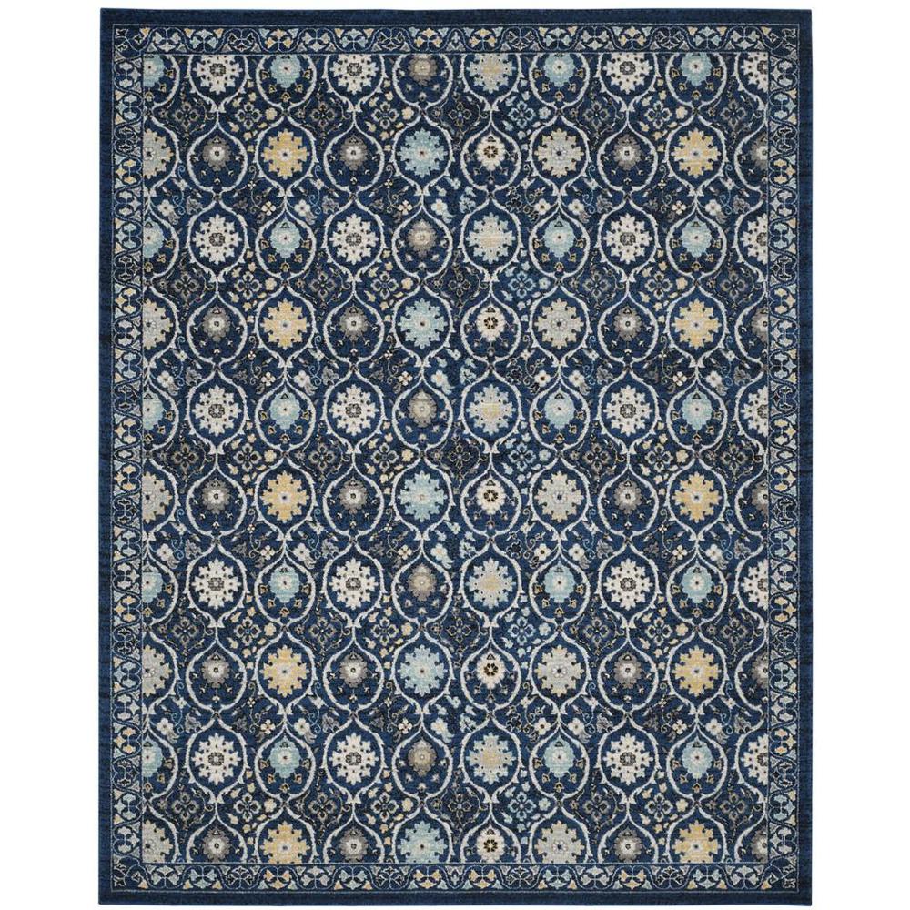 EVOKE, ROYAL / IVORY, 9' X 12', Area Rug, EVK210A-9. Picture 1