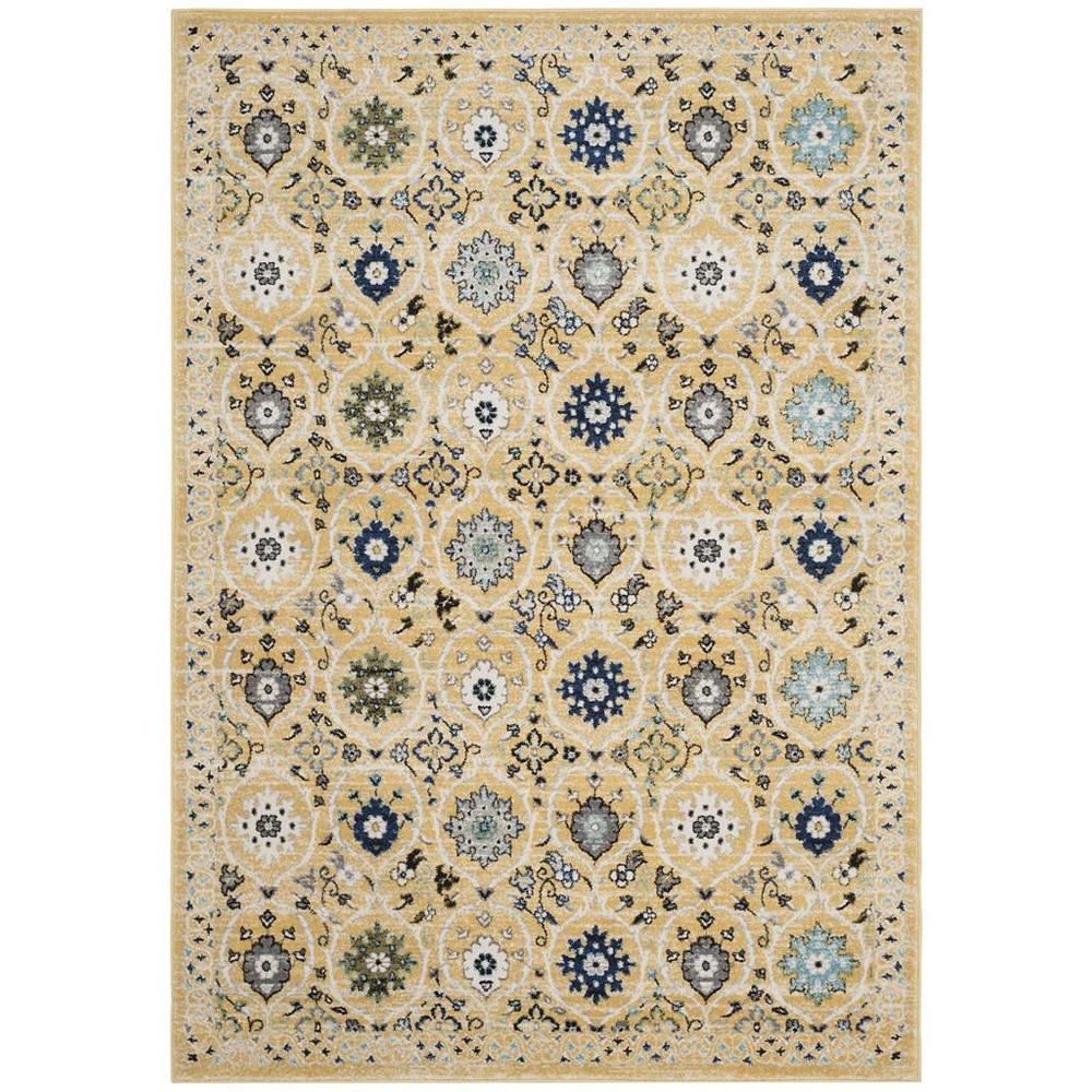 EVOKE, GOLD / IVORY, 4' X 6', Area Rug, EVK210B-4. Picture 1
