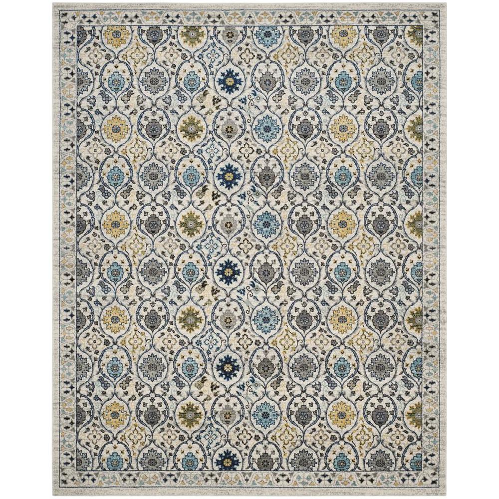 EVOKE, IVORY / BLUE, 9' X 12', Area Rug, EVK210C-9. Picture 1