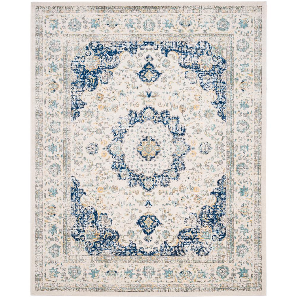 EVOKE, IVORY / BLUE, 11' X 15', Area Rug, EVK220C-1115. Picture 1