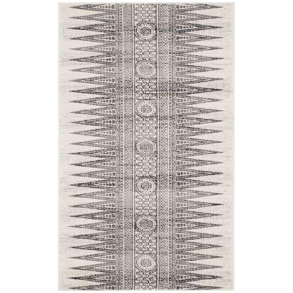 EVOKE, IVORY / GREY, 3' X 5', Area Rug, EVK226D-3. Picture 1