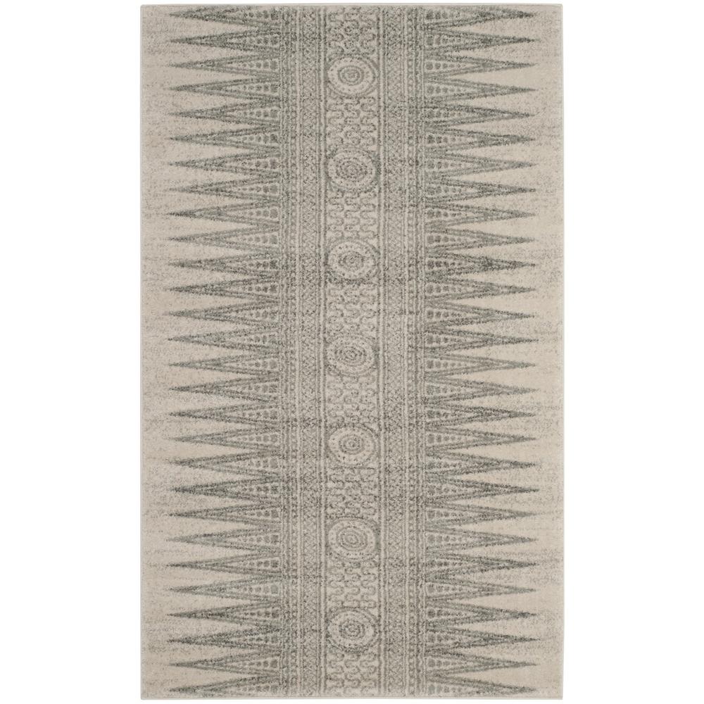 EVOKE, IVORY / SILVER, 3' X 5', Area Rug, EVK226Z-3. Picture 1