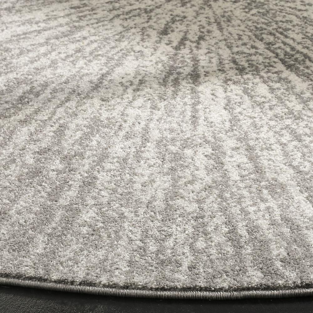EVOKE, DARK GREY / IVORY, 6'-7" X 6'-7" Round, Area Rug. Picture 1