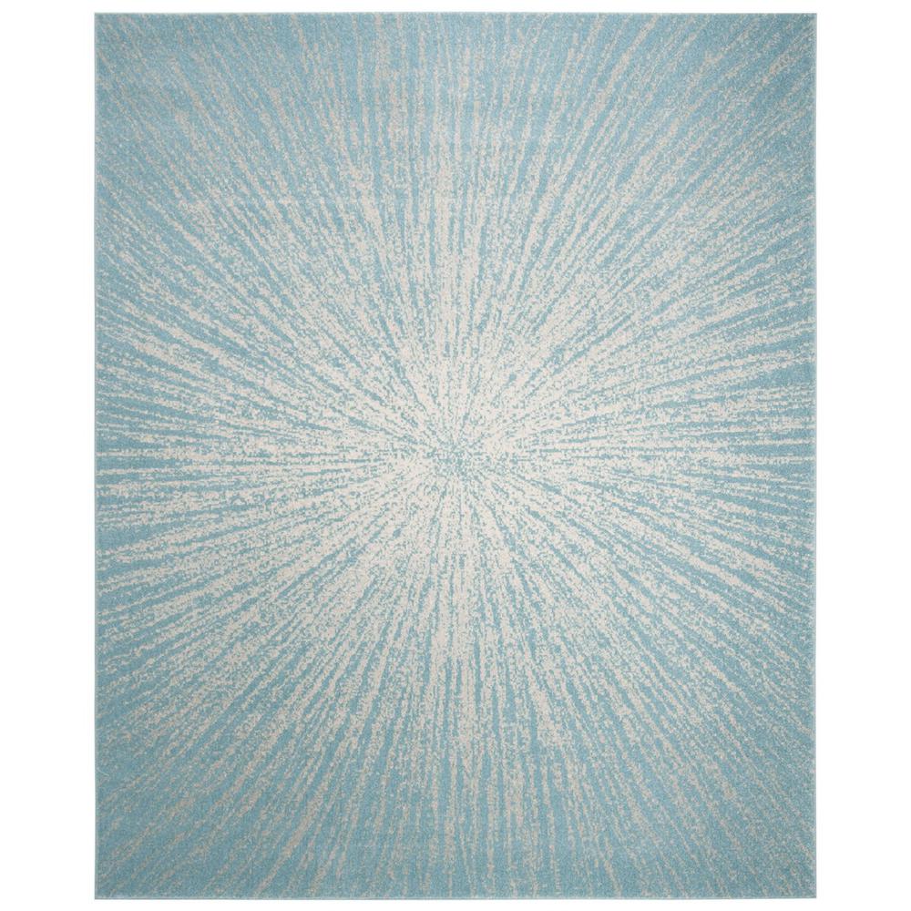 EVOKE, AQUA / IVORY, 9' X 12', Area Rug. Picture 1