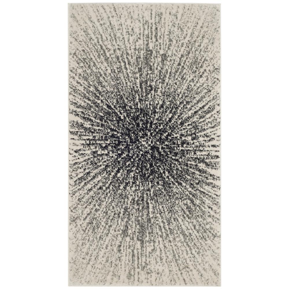 EVOKE, BLACK / IVORY, 2'-2" X 5', Area Rug. Picture 1