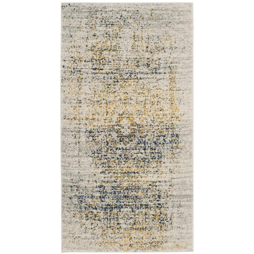 EVOKE, IVORY / BLUE, 3' X 5', Area Rug, EVK232C-3. Picture 1