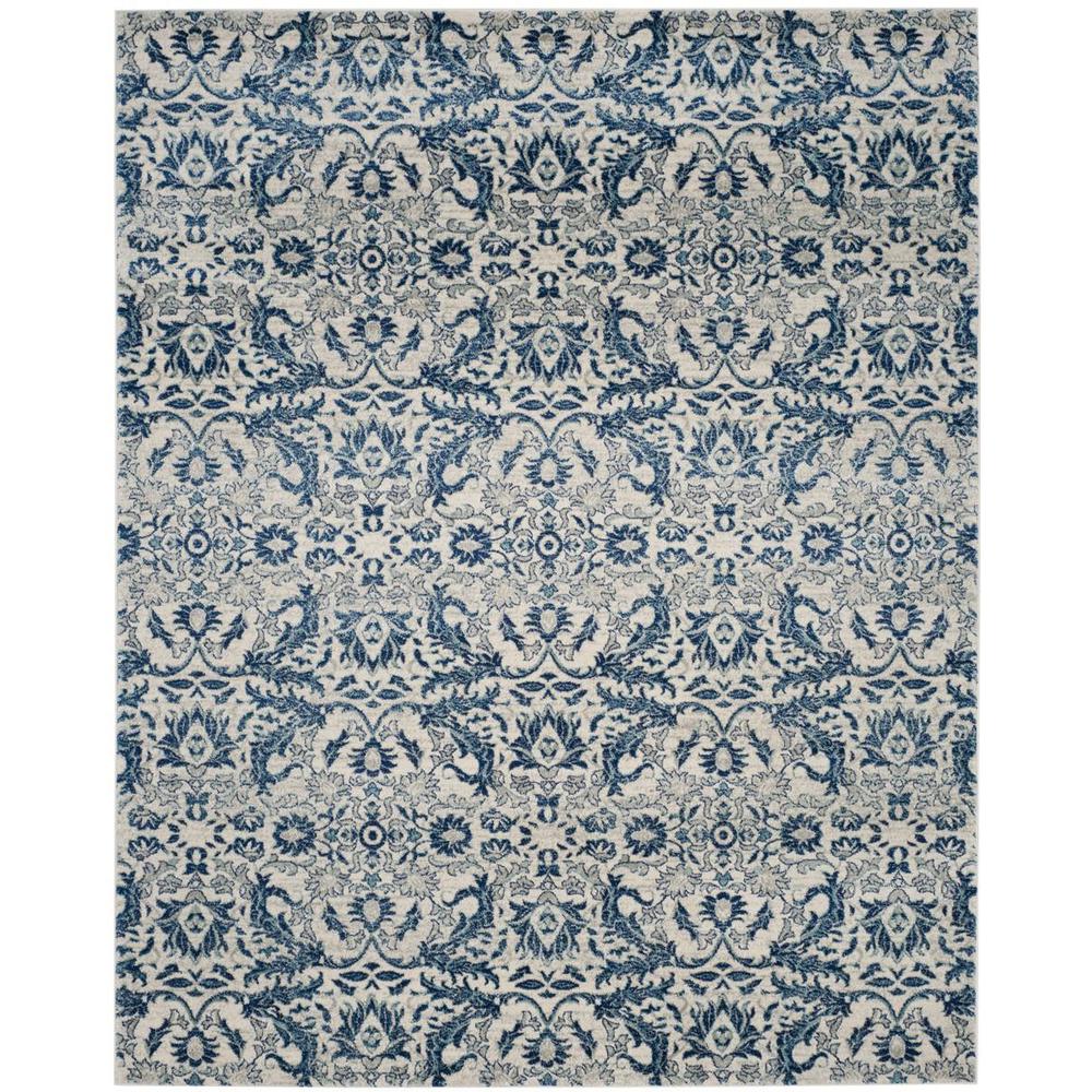 EVOKE, IVORY / BLUE, 8' X 10', Area Rug, EVK238C-8. Picture 1