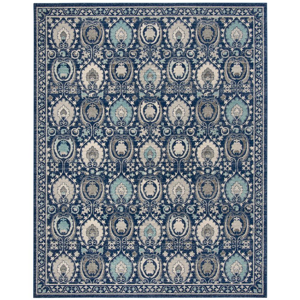 EVOKE, BLUE / IVORY, 8' X 10', Area Rug, EVK251C-8. Picture 1