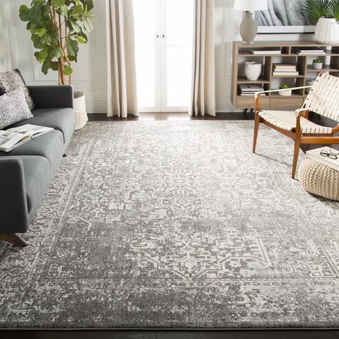 EVOKE, GREY / IVORY, 12' X 18', Area Rug, EVK256D-1218. Picture 3