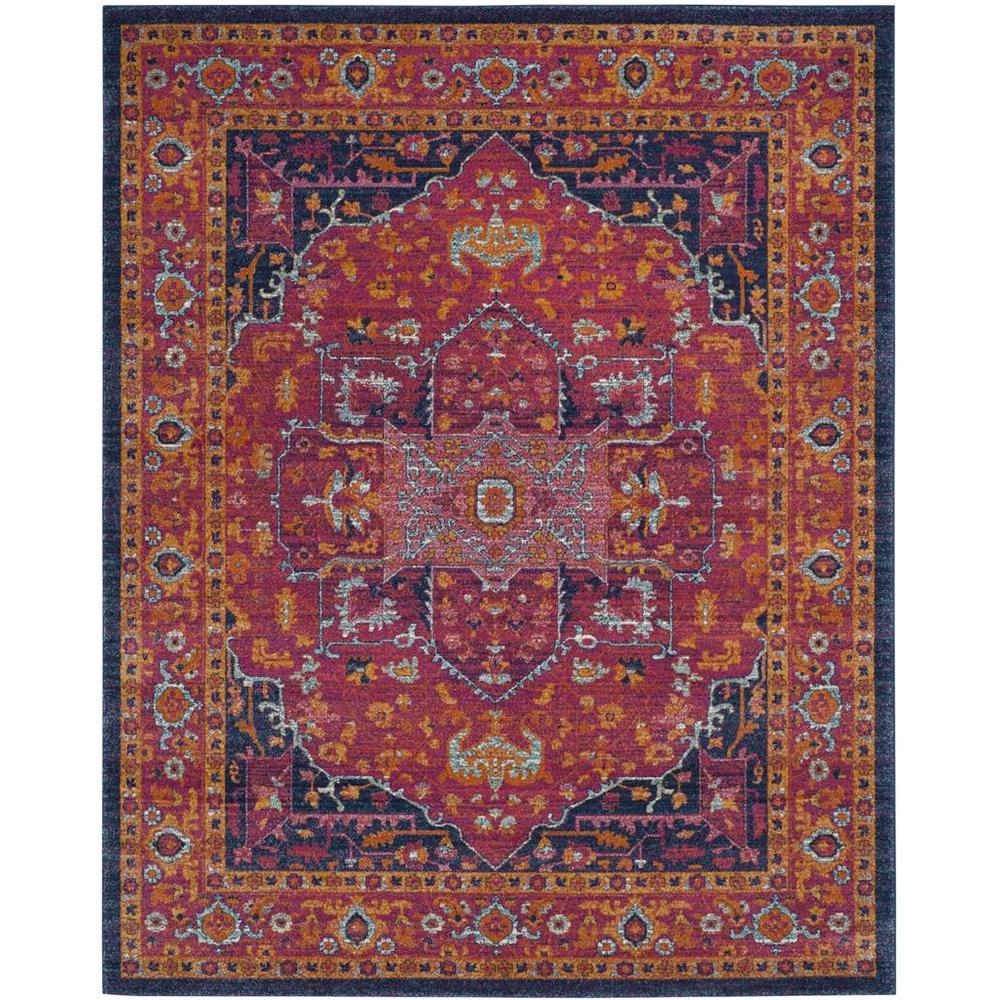 EVOKE, FUCHSIA / ORANGE, 12' X 18', Area Rug. Picture 1