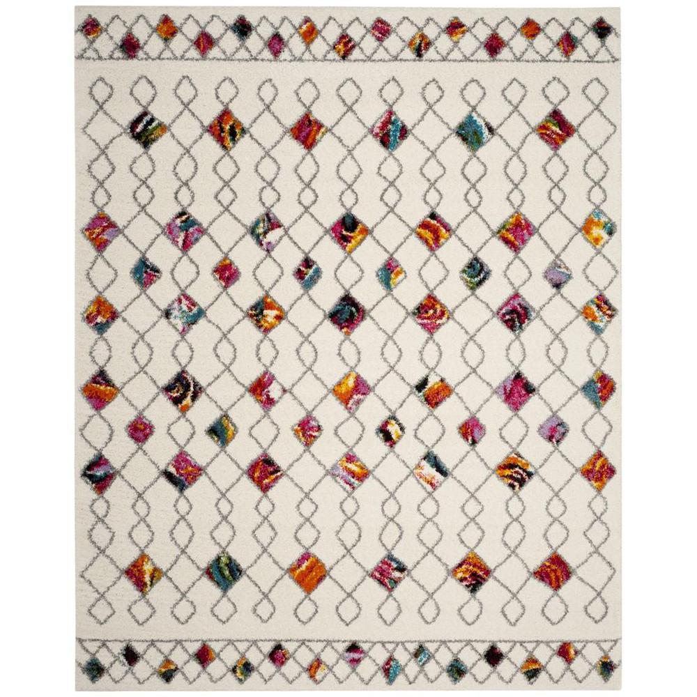 FIESTA SHAG, CREAM / MULTI, 9' X 12', Area Rug, FSG361A-9. Picture 1