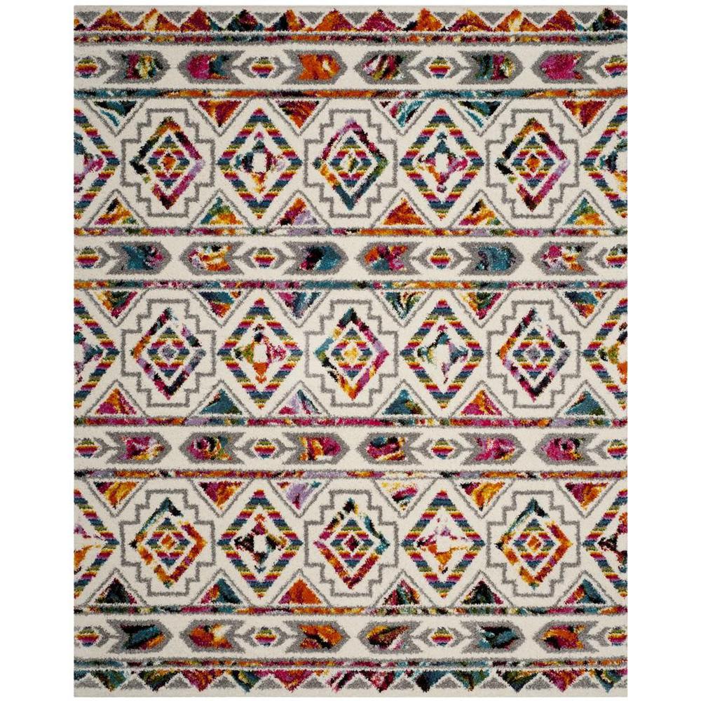 FIESTA SHAG, CREAM / MULTI, 9' X 12', Area Rug, FSG365A-9. Picture 1