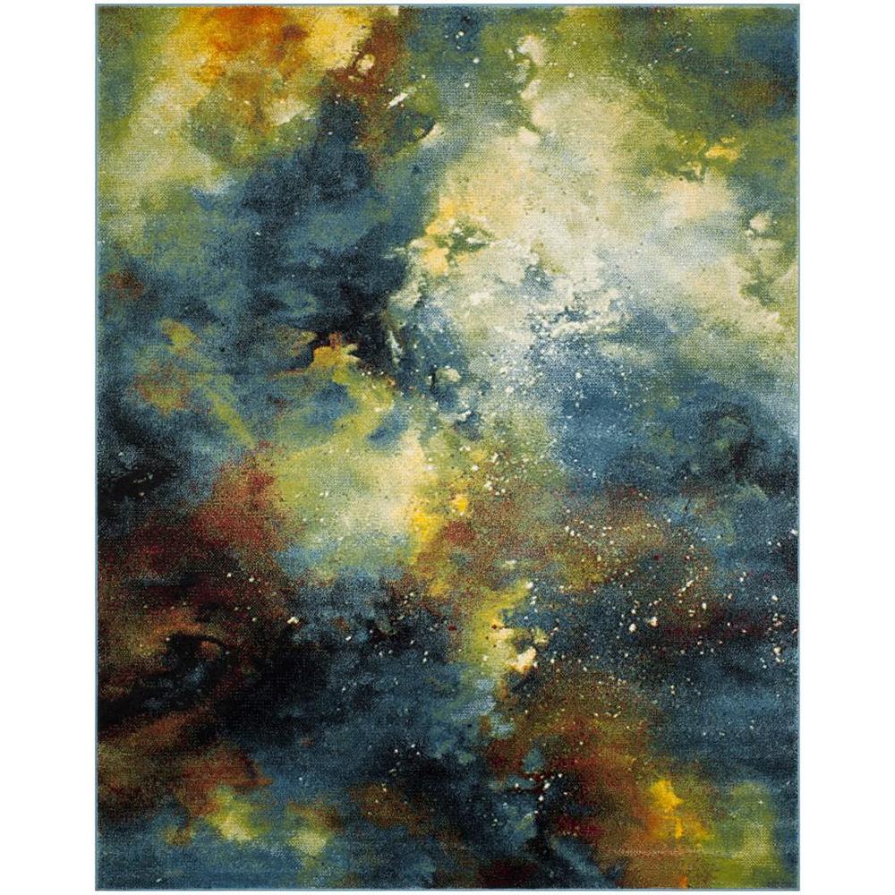 GALAXY, BLUE / MULTI, 9' X 12', Area Rug. Picture 1