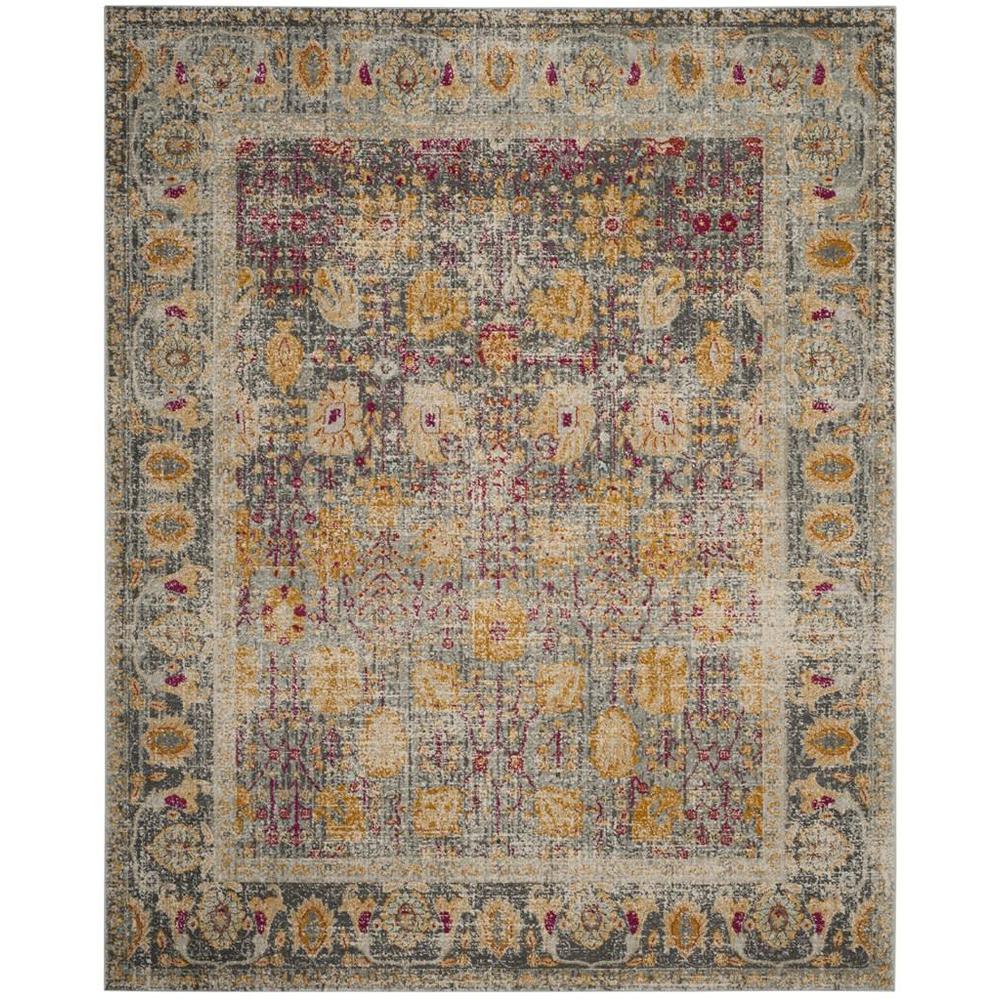 GRANADA, LIGHT GREY / MULTI, 9' X 12', Area Rug. Picture 1