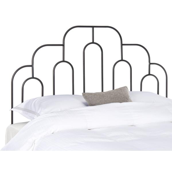 Paloma Metal Retro Headboard, Queen, Black. Picture 1