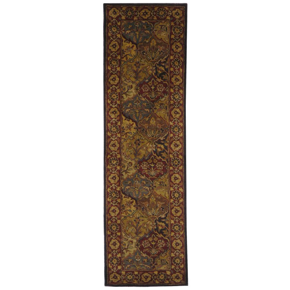 HERITAGE, MULTI / NAVY, 2'-3" X 8', Area Rug. Picture 1