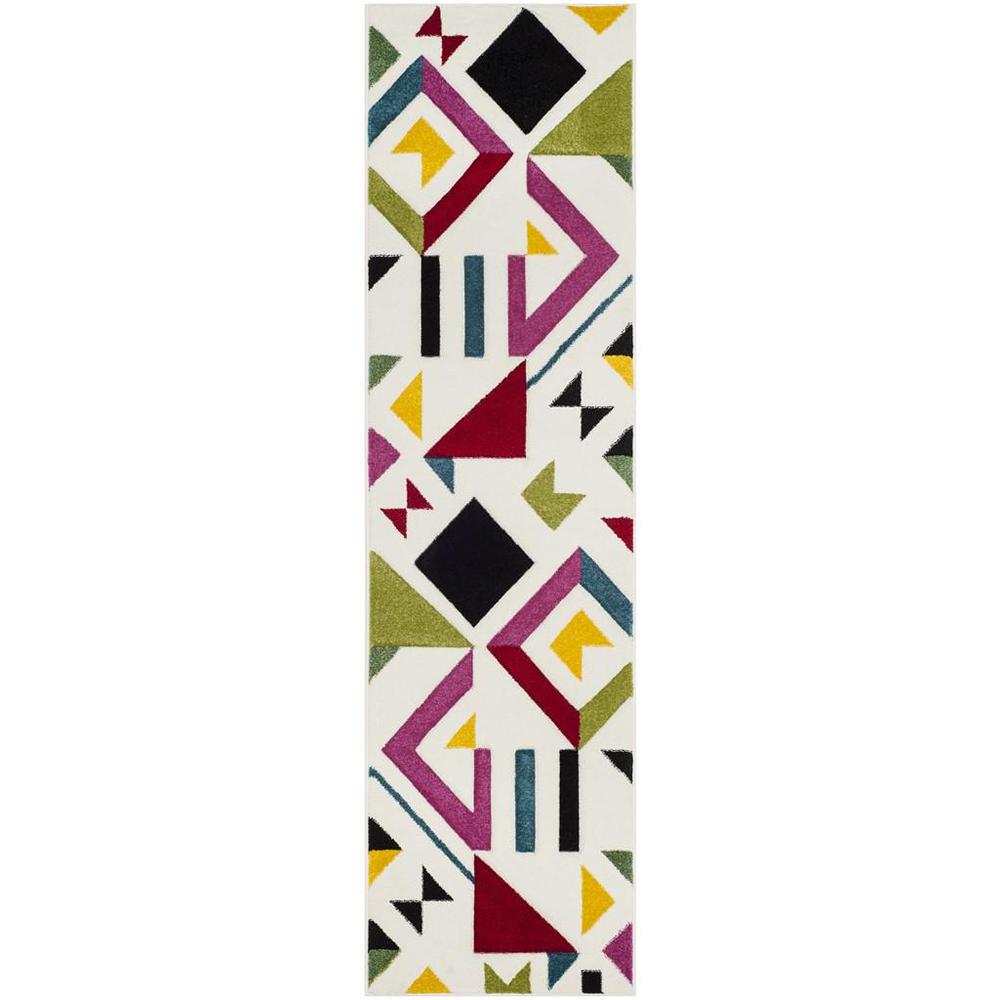 HOLLYWOOD, IVORY / ROSE, 2'-3" X 6', Area Rug. Picture 1