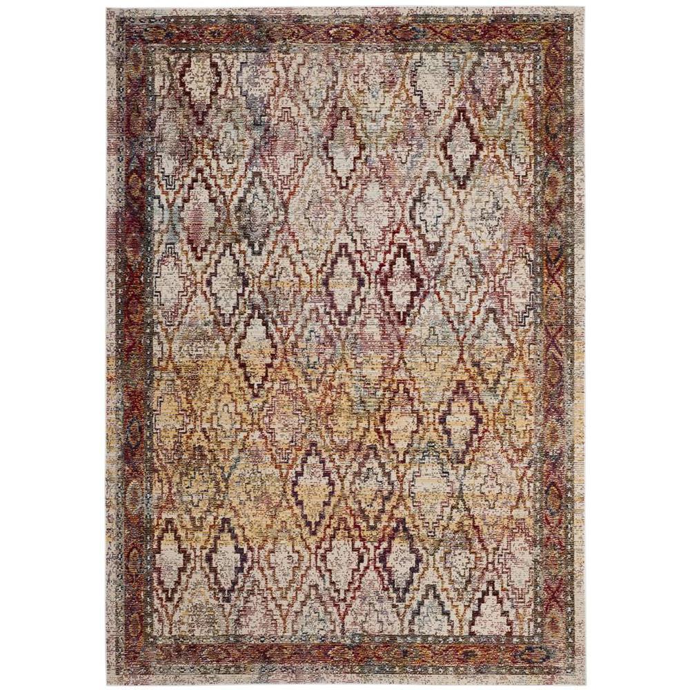HARMONY, CREAM / ROSE, 5' X 8', Area Rug. Picture 1