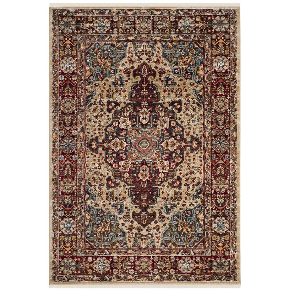 KASHAN, IVORY / RED, 5'-1" X 7'-5", Area Rug, KSN305K-5. Picture 1