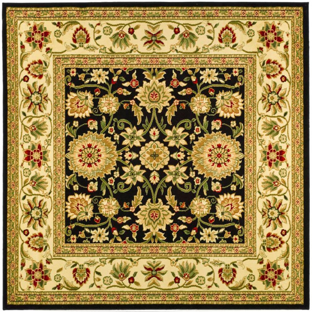 LYNDHURST, BLACK / IVORY, 8' X 8' Square, Area Rug, LNH212A-8SQ. Picture 1
