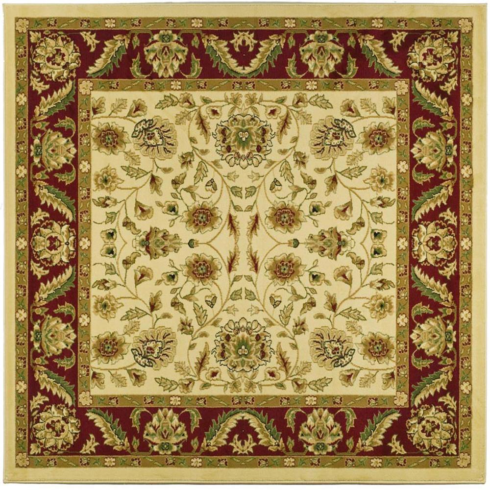 LYNDHURST, IVORY / RED, 8' X 8' Square, Area Rug, LNH215A-8SQ. Picture 1