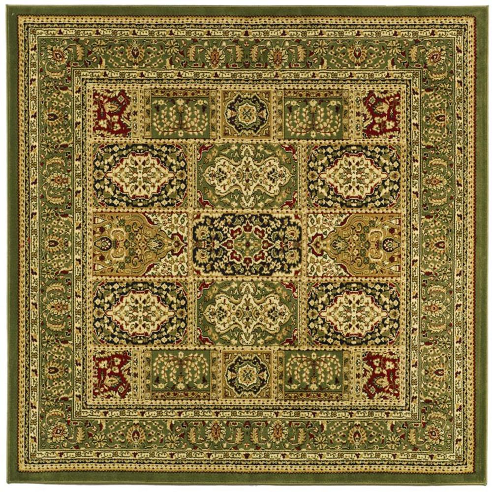 LYNDHURST, MULTI / GREEN, 6' X 6' Square, Area Rug. Picture 1