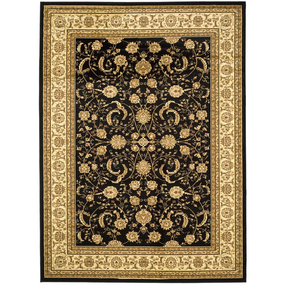 LYNDHURST, BLACK / IVORY, 9' X 12', Area Rug, LNH219A-9. Picture 1