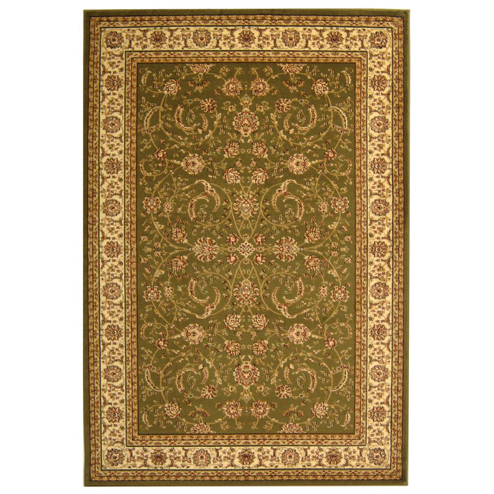 LYNDHURST, SAGE / IVORY, 5'-3" X 7'-6", Area Rug, LNH219B-5. Picture 1