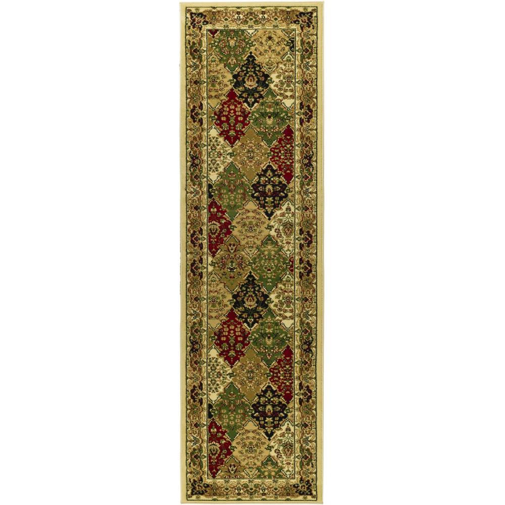 LYNDHURST, MULTI / IVORY, 2'-3" X 14', Area Rug, LNH221A-214. Picture 1