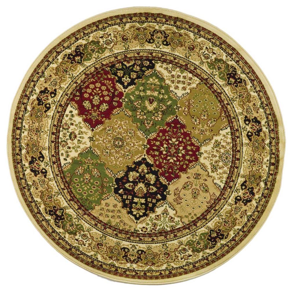 LYNDHURST, MULTI / IVORY, 8' X 8' Round, Area Rug, LNH221A-8R. Picture 1