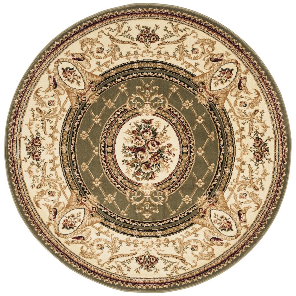 LYNDHURST, SAGE / IVORY, 8' X 8' Round, Area Rug, LNH223A-8R. Picture 1