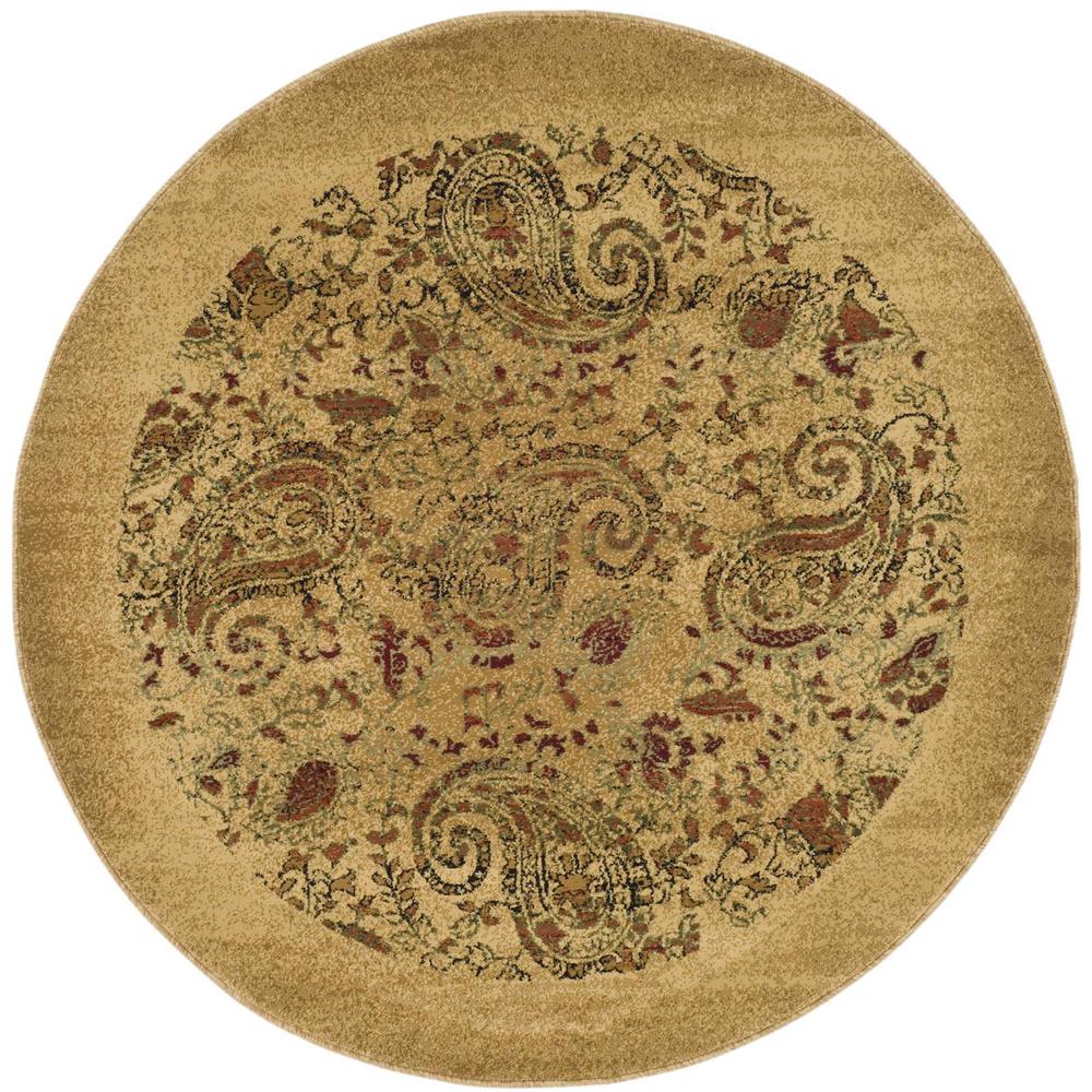 LYNDHURST, BEIGE / MULTI, 4' X 4' Round, Area Rug. Picture 1