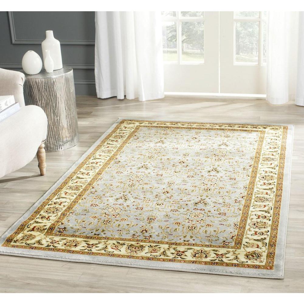 LYNDHURST, LIGHT BLUE / IVORY, 4' X 6', Area Rug. Picture 1