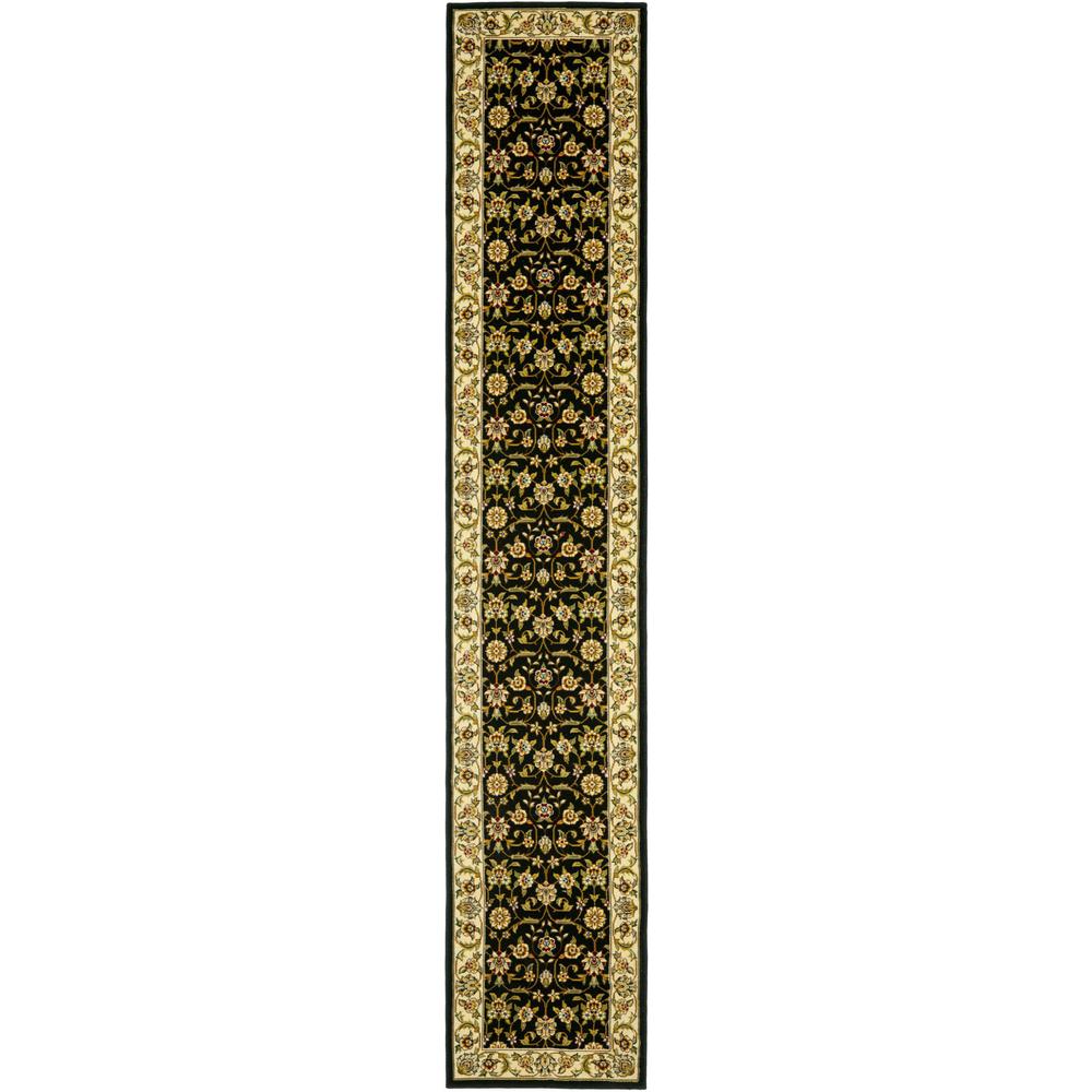 LYNDHURST, BLACK / IVORY, 2'-3" X 6', Area Rug, LNH316B-26. Picture 1