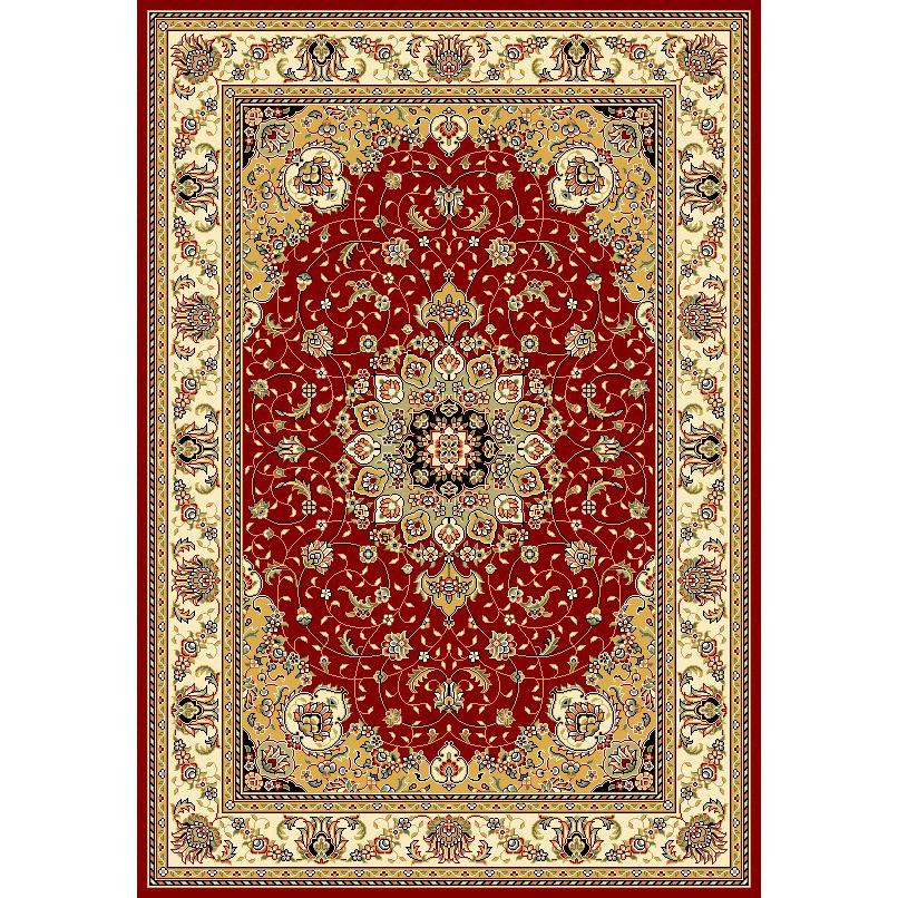 LYNDHURST, RED / IVORY, 5'-3" X 7'-6", Area Rug, LNH329C-5. Picture 1