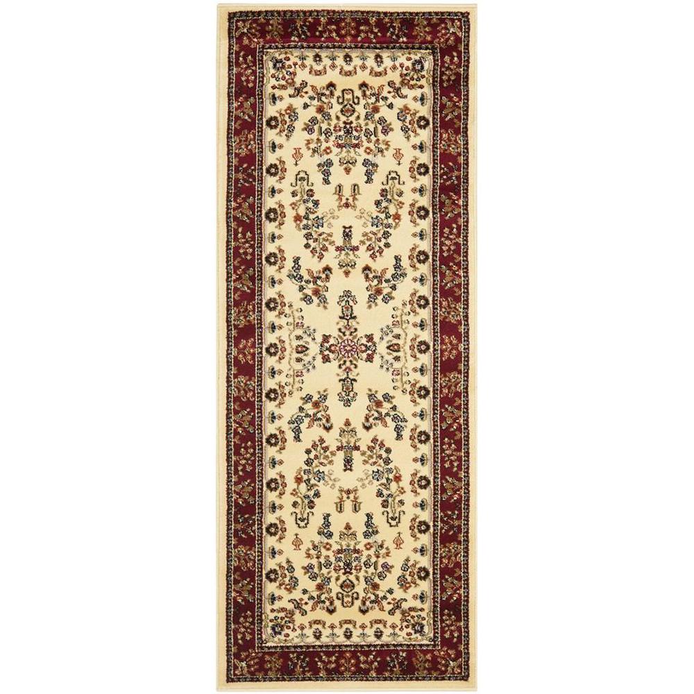 LYNDHURST, IVORY / RED, 2'-3" X 16', Area Rug, LNH331A-216. Picture 1