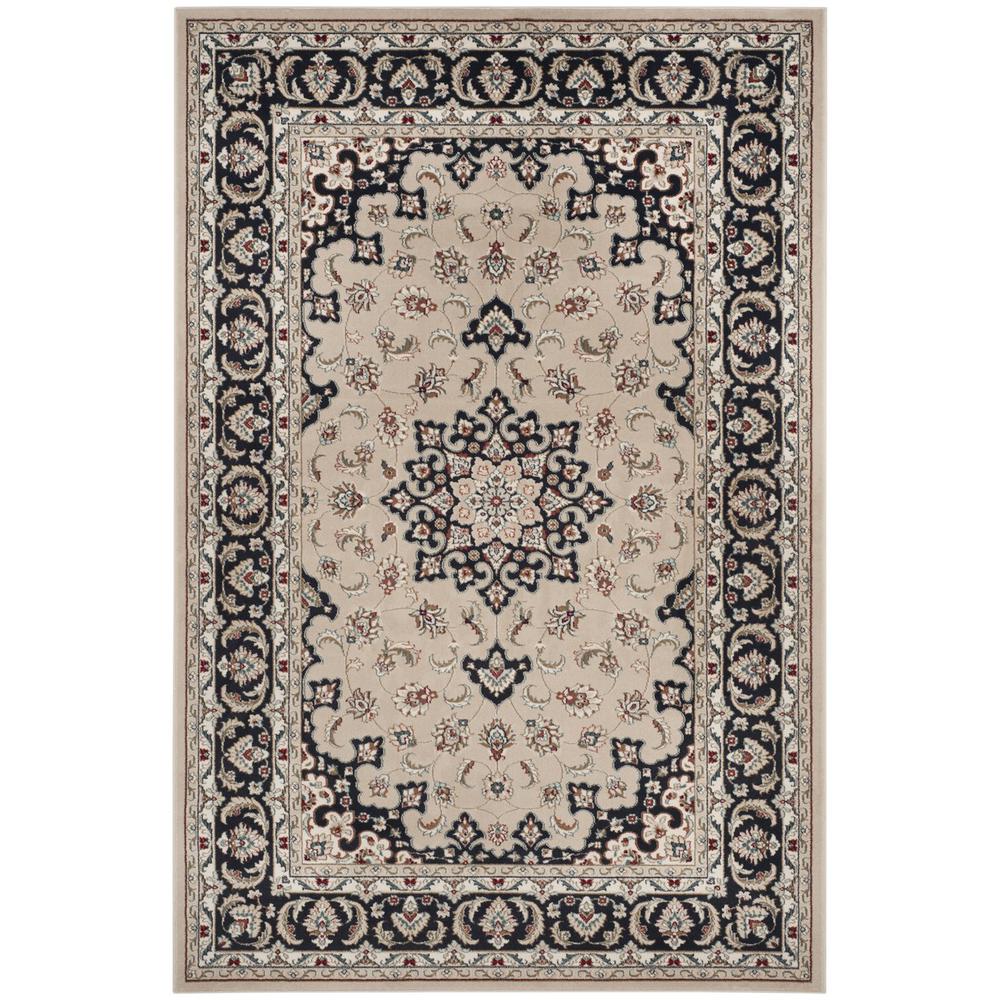 LYNDHURST, CREAM / ANTHRACITE, 9' X 12', Area Rug. Picture 1