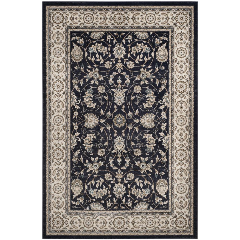 LYNDHURST, ANTHRACITE / CREAM, 9' X 12', Area Rug. Picture 1
