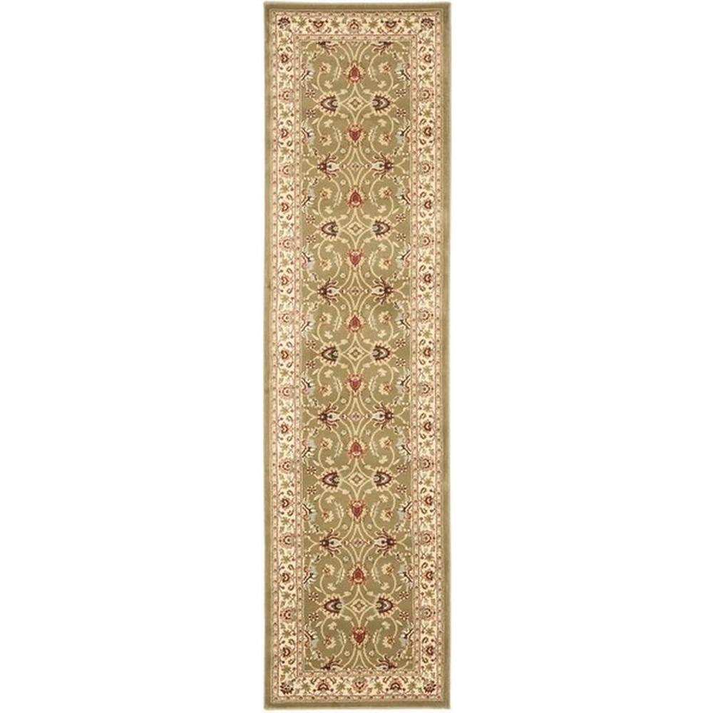 LYNDHURST, GREEN / IVORY, 2'-3" X 16', Area Rug, LNH553-5212-216. Picture 1